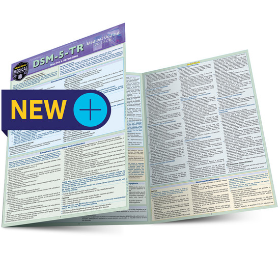 QuickStudy | Psychology DSM-5-TR Medical Coding Laminated Study Guide