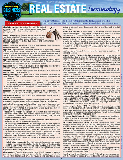 Real Estate Terminology Real Estate Terminology