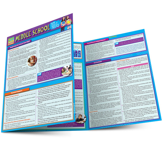 QuickStudy | Middle School: Tips & Tricks Laminated Study Guide