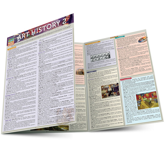 Quick Study QuickStudy Art History 2 Laminated Study Guide BarCharts Publishing History of Art Guide Main Image