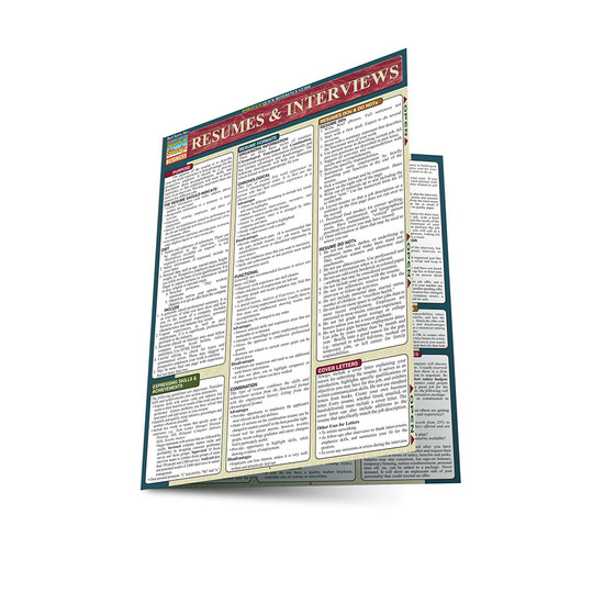 QuickStudy | Resumes & Interviews Laminated Reference Guide