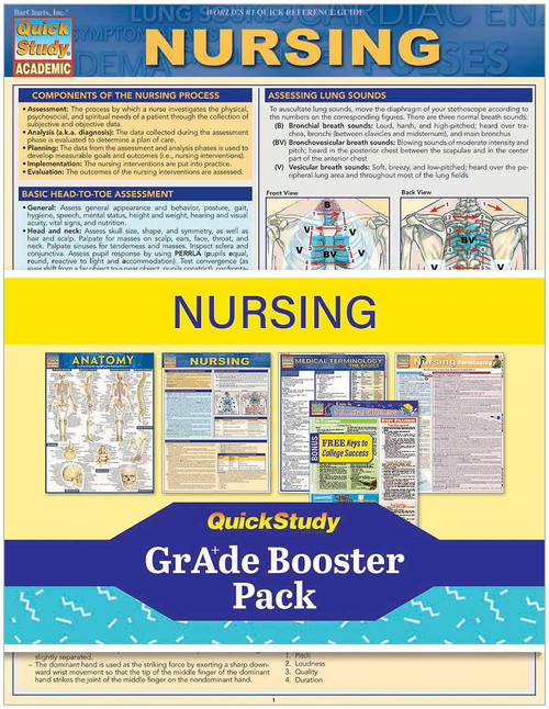 QuickStudy Nursing Grade Booster Pack (9781423236146)