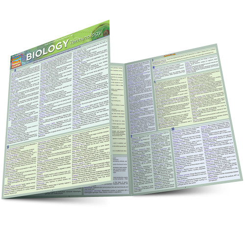 QuickStudy | Biology Terminology Laminated Study Guide ...