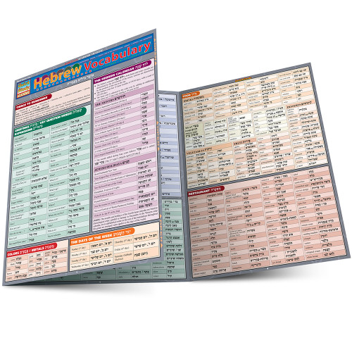 QuickStudy Hebrew Vocabulary Laminated Study Guide (9781423204190)