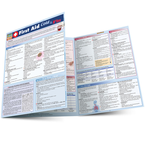 Flu First Aid QuickStudy First Aid: Cold & Flu Laminated Reference Guide (9781423215028)
