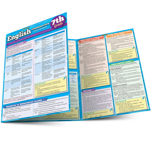 QuickStudy English: Common Core - 7th Grade Laminated Study Guide ...