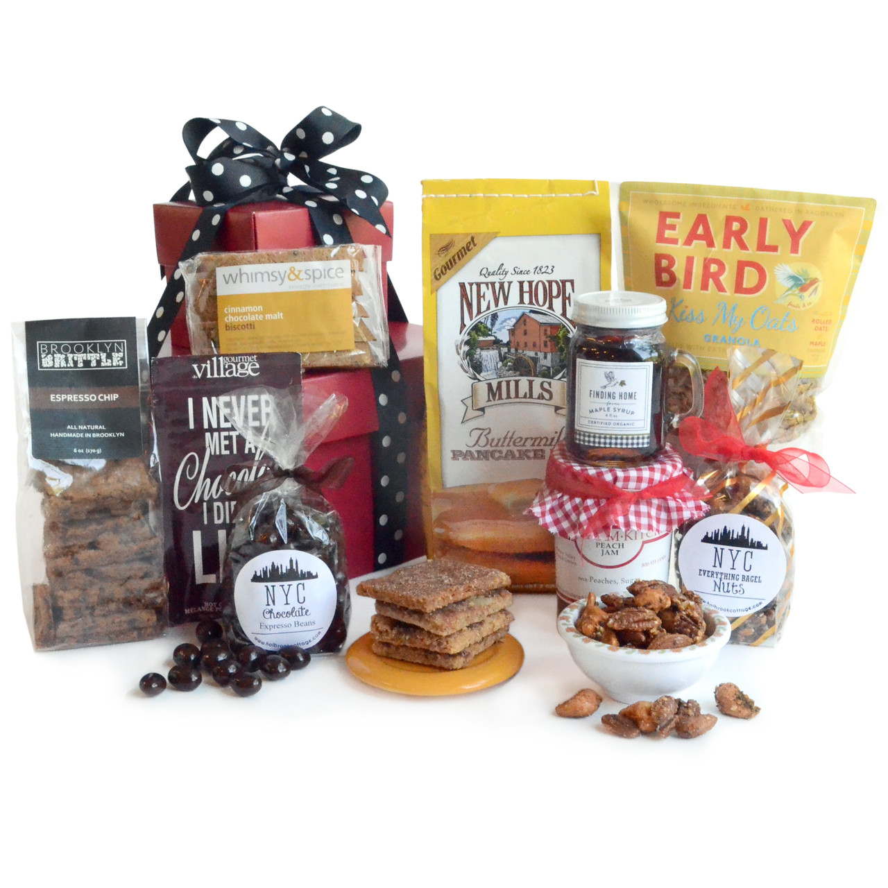 NYC Power Breakfast Gourmet Gift Basket | Holbrook Cottage