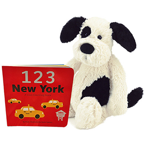 Triborough Jellycat Puppy and New York Book 