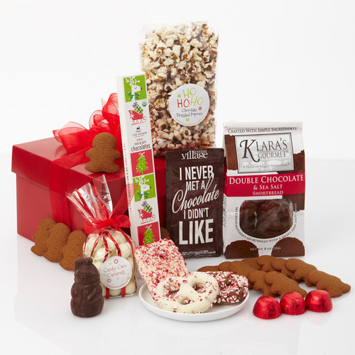 Red Bow-Dacious Holiday Gourmet Gift Basket