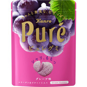 KANRO Pure Collagen Gummy Grape Flavor | 甘樂 巨峰葡萄味鮮果心型軟糖 56g