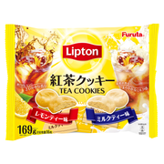 FURUTA Lipton Tea Cookies 古田Lipton 2 味紅茶曲奇(檸檬茶/ 奶茶)169g
