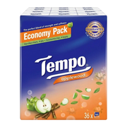 TEMPO Hanky Apple Wood Scent| 得寶紙巾 蘋果木味 36s