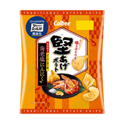 CALBEE - Potato Chips Shrimp & Garlic Flv | 卡樂B 堅薯片 蒜鹽海蝦味 60g