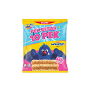 MAMEE Monster Noodle Snack Family Pack BBQ Flv | 媽咪麵 家庭裝 燒烤味 25g x 10pcs