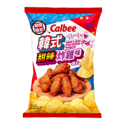 CALBEE - Potato Chips Korean Sweet & Spicy Fried Chicken Flv | 卡樂B 韓式甜辣炸鷄味薯片 68g