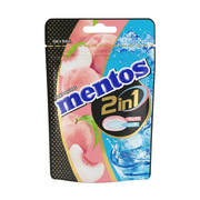 MENTOS 2 in 1 Peach Soda Flavor | 萬樂珠 雙式蜜桃梳打糖45g