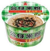 DOLL Instant Mifun Pickled Vegetable and Pork Flavor Bowl Size | 公仔 米粉雪菜肉絲味 (碗裝) 77g