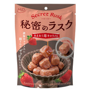 MD Himitsu no Rusk Amaou Strawberry Caramel Flv | MD 烤麵包脆餅 甘王草莓焦糖味 50g