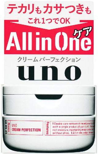 [男士專用]Uno Perfection All-In-One Night Cream for Men 資生堂5合1清爽控油保濕完美面霜 (夜用)90g