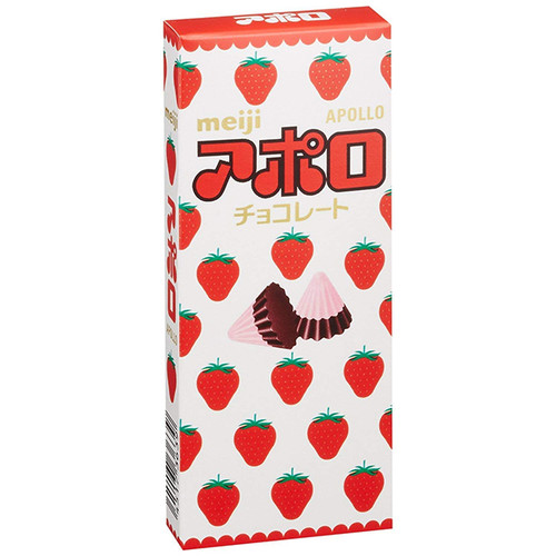 MEIJI Apollo Strawberry Chocolate | 明治 阿波羅草莓朱古力 46g