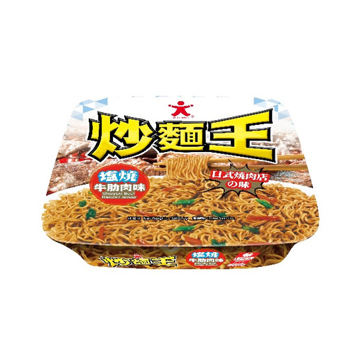 DOLL Instant Fried Noodle Shioyaki Beef Karubi Flavor | 公仔 炒麵王鹽燒牛肋肉味 108g