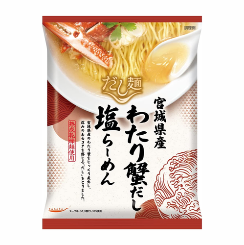 TABETE Miyagi ken Crab Base Flavor Dried Ramen | 宮城縣渡螃蟹鹽湯拉麵 104G