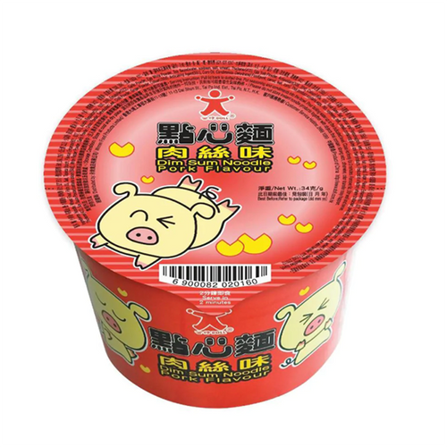 DOLL Dim Sum Instant Noodles Pork Flavor ｜公仔 點心麵  肉絲味 34G