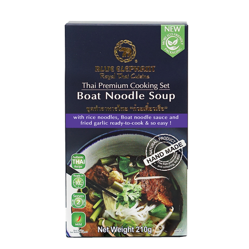 Blue Elephant Thai Premium Cooking Set Boat Noodle Soup ( serves 2 ) 泰國藍象 正宗泰式風味 船粉套裝(2人份) 210g