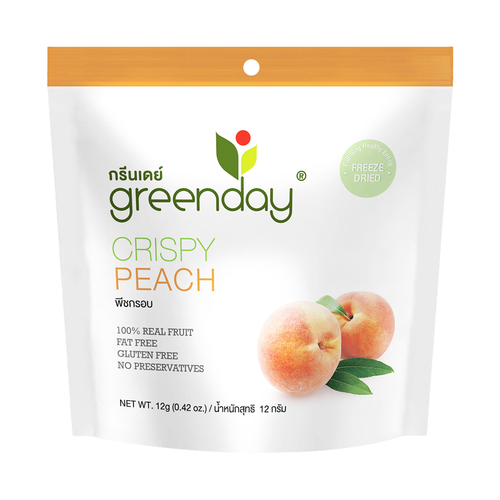 GREENDAY Freeze-dried Fruit Crisps Peach 真空凍乾 香桃脆脆 12g