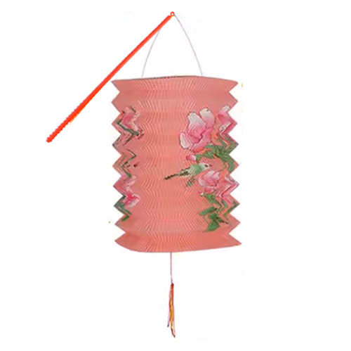 Traditional Chinese Mid Autumn Paper Lantern 傳統中秋紙燈籠 含提桿及LED蠟燭1枝【多個款式隨機發貨】