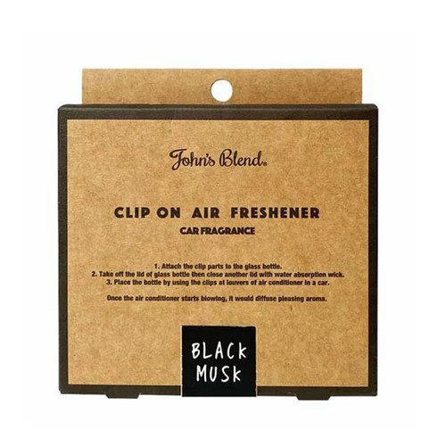 JOHN'S BLEND Clip on Air Freshener Black Musk  汽車出風口用香薰 黑麝香