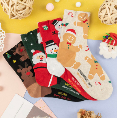 Korea Socks Christmas 韓國製 中筒襪 聖誕版