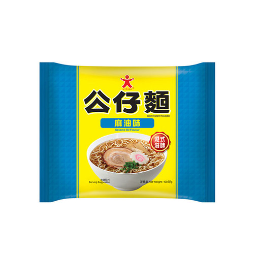 DOLL Instant Noodle Sesame Oil Flavor | 公仔 港式滋味 麻油味即食麵 100g