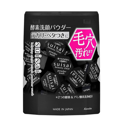 SUISAI Beauty Clear Black Powder Wash 黑炭泥淨透酵素洗顏粉 30pcs