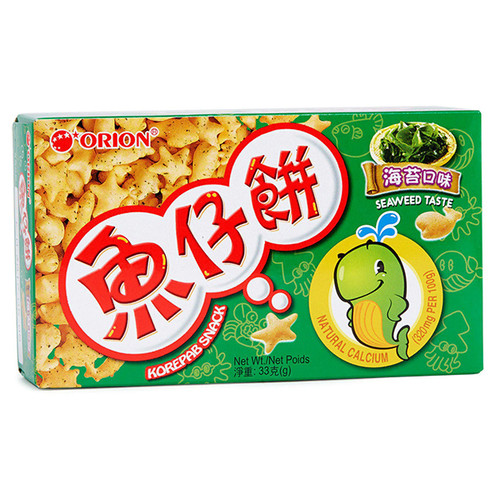 ORION Korepab Snack Seaweed Flavor|  奧利安 魚仔餅紫菜味 33G