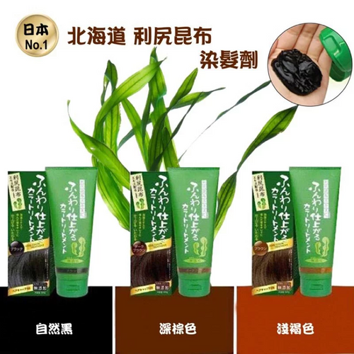 Rishiri Kelp Hair Color Treatment (Black) | 日本利尻昆布 天然染髮焗油 (黑色) 200g