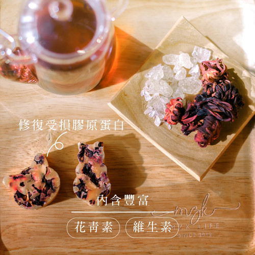 TEA LAB Cat Shaped Rock Sugar Roselle | 花研草說 貓糖磚系列 冰糖蜂蜜洛神茶 6's