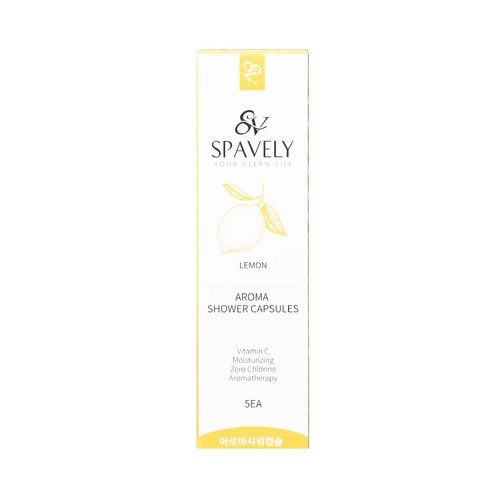 SPAVELY Vitamin C Aroma Shower Capsules Lemon | 韓國 維他命C 過濾淋浴花灑頭香薰膠囊 檸檬香 5's