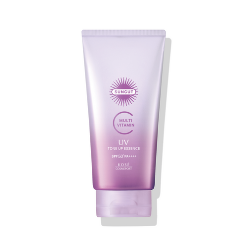 KOSE SUNCUT Multi Vitamin UV Tone Up Essence | 高絲 多重維他命 提亮防曬精華亮肌底霜 80g SPF50+ PA++++ 清透薰衣草色