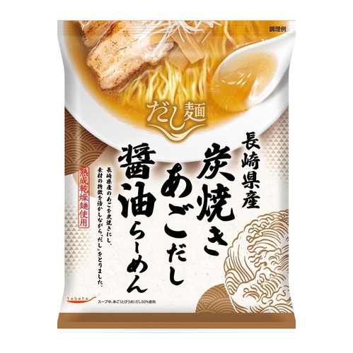 TABETE Nagasaki Grilled Flying Fish Soy Sauce Soup Ramen | 長崎縣炭燒飛魚醬油湯拉麵 108g [Best Before Jul 13, 2026 ]