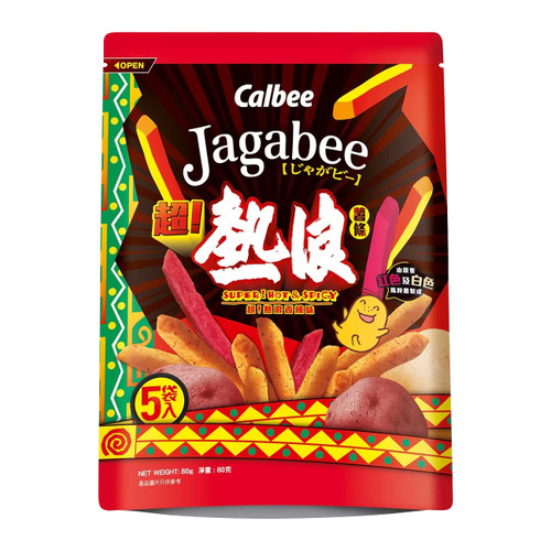 CALBEE - JAGABEE Mixed Potato Sticks Hot & Spicy Flv | 宅卡B 混合薯條 超熱浪香辣味 80g