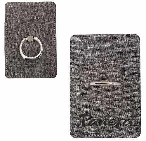 INV-LG9397 - Grey Phone Wallet/Stand with Debossed Panera