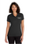 Black Ladies Micro-Mesh Polo
