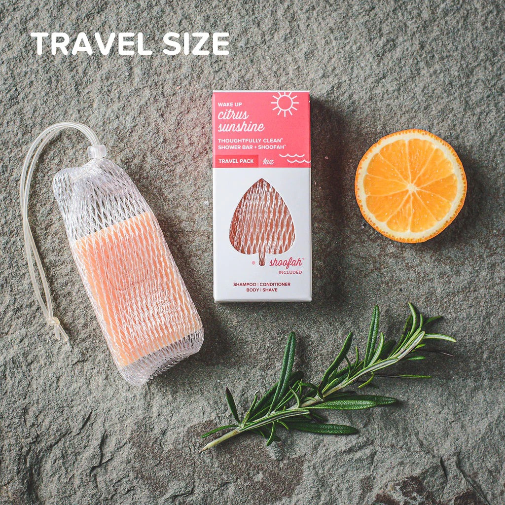 Red Bud Suds 1oz Bar + Shoofah Travel Pack