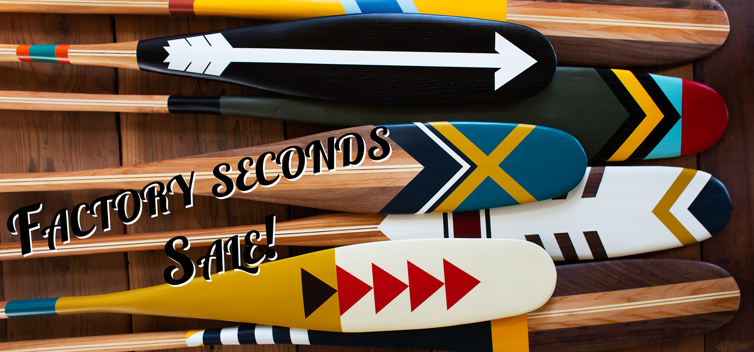 Sanborn Canoe Co Canoes, Wood Canoe Paddles, Painted Canoe Paddles