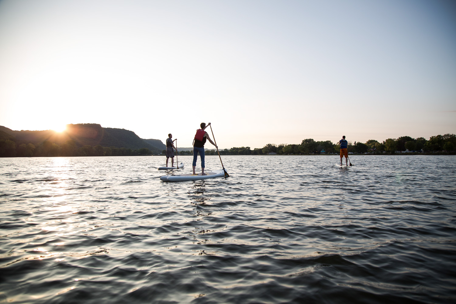 SUPS on lake Winona