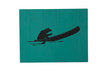 Canoeing Bear Painting