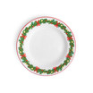 Helmsie x CCH Christmas Garland Dinner Plates, Set of 4, Red Rim