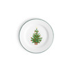 Helmsie x CCH Christmas Tree Flat Salad Plates, Set of 4, Green Rim