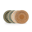 Domino x CCH Wicker Flat Salad Plates, Set of 4 Domino x CCH Wicker Flat Salad Plates, Set of 4